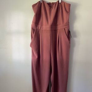 NWT express mauve sweetheart sleeveless jumpsuit